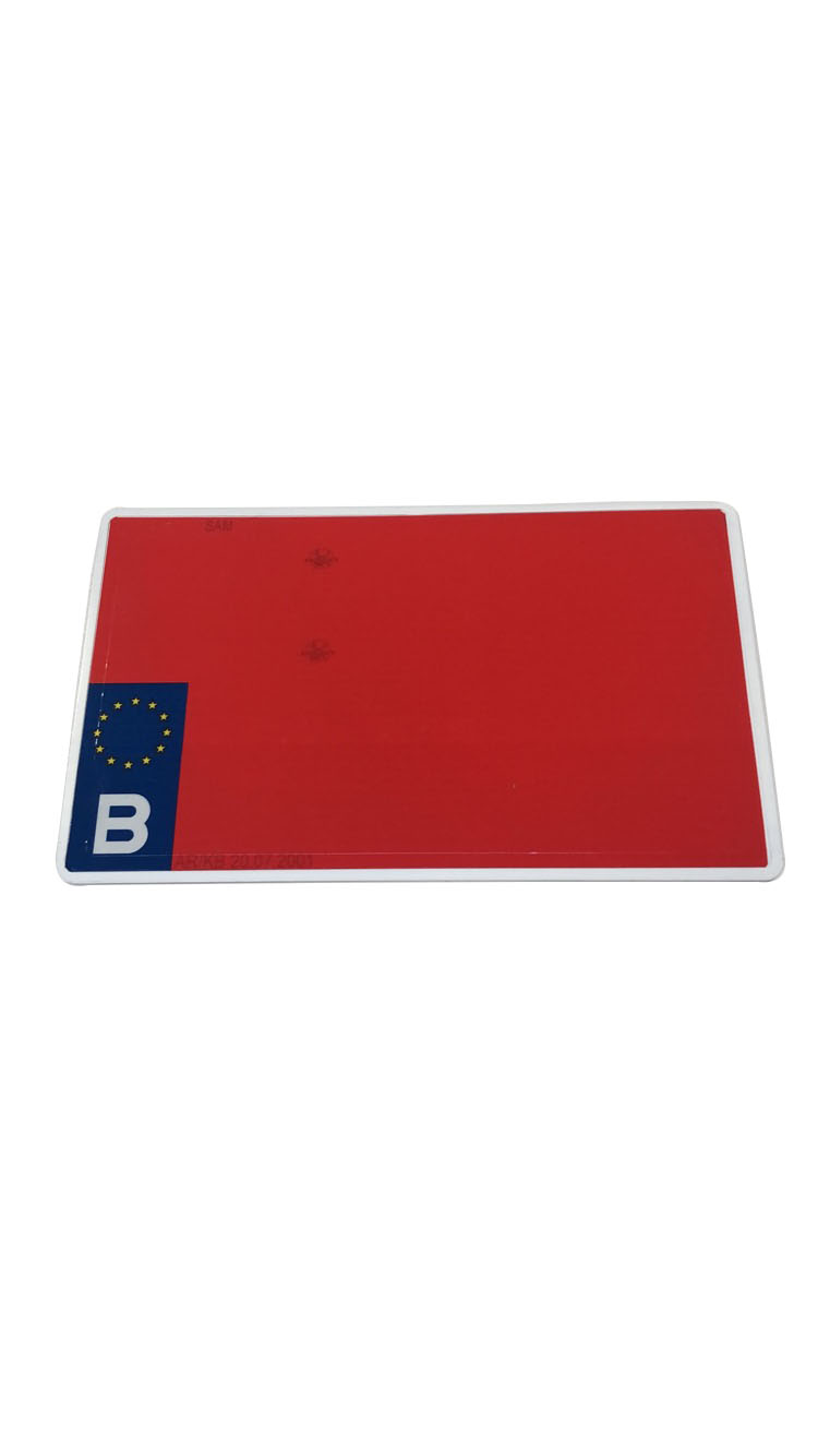 Nummerplaat B - Alu - Rood/Wit - 34x21cm - Tractor | 169221