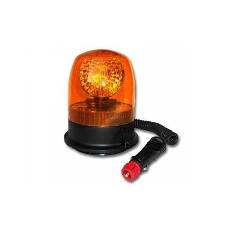 Gyrophare Orange Avec Ampoule - Neuf, Emballé, Pour Véhicule D'intervention Ou Chantier