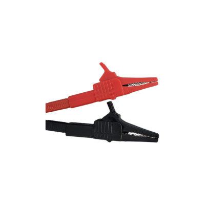 Krokodillenklemmen set zwart/rood