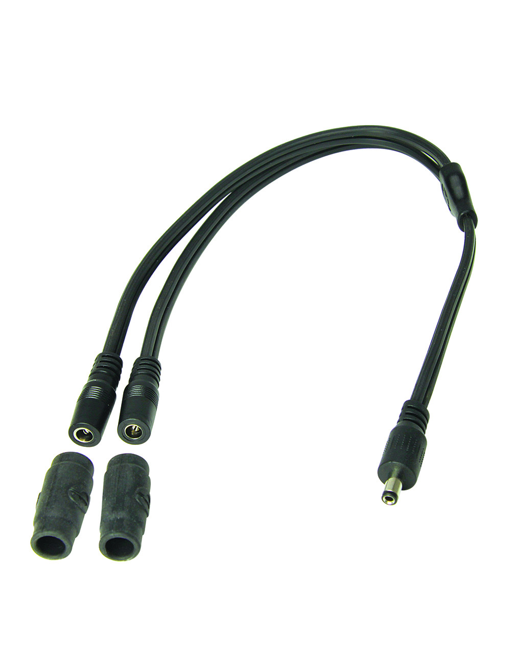 Y-splitter - DC2.5 stekker naar 2x DC2.5 contacten