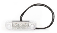 Markeringslicht LED 12/24V Wit 84mmx24mmx25mm