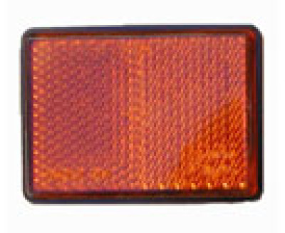 Rechthoekige reflector 56x38 zelfklevend oranje