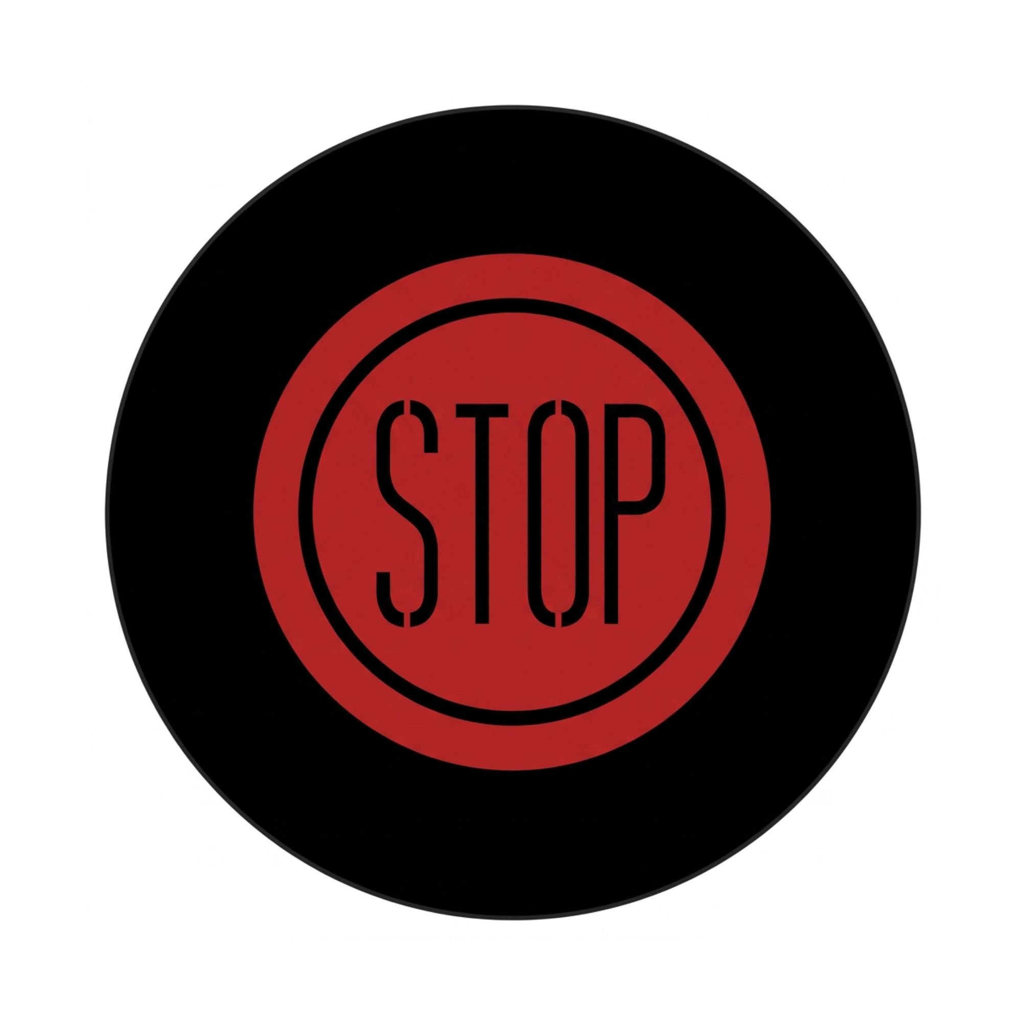 Drukschakelaar heavy duty stop rood 6T