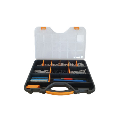 Assortiment wielgewichten en ventielen
