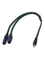 Y-splitter - DC2.5 stekker naar 2x DC2.5 contacten