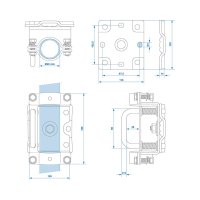 Neuswielklem 48mm kantelbaar