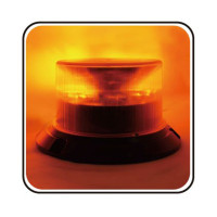Zwaailicht LED 9-36 V oranje roterend flashing R65