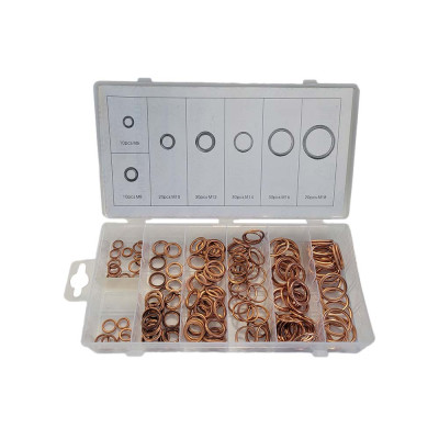 Gevulde koperringen 150-delig assortiment