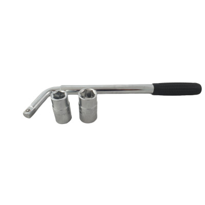Uitschuifbare wielmoersleutel met dop 17/19 + 21/23mm