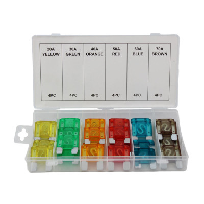 Assortiment maxi zekeringen 24 delig