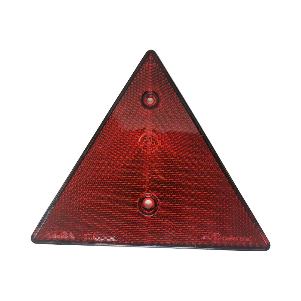 Reflector driehoekig rood 2 stuks blister