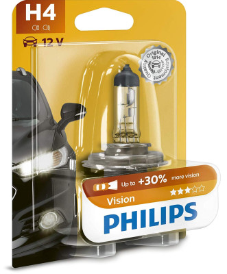 Philips H4 - 12V - 60/55W - Vision - blister