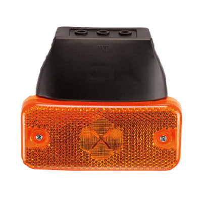 Markeringslicht LED 24 V oranje 2P aansluiting met houder