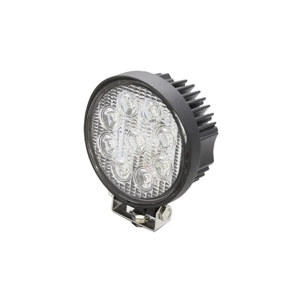 Werklamp LED 1430lm 12-24V Ø110mm flood alu