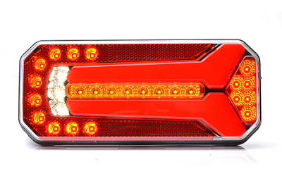 Achterlicht W150 LED 12-24V 5-functie 2m kabel universeel