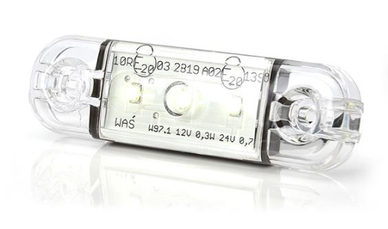 Zijmarkering LED wit 12/24V