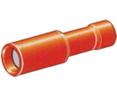 Kabelschoen - 4mm - rond vrouw - rood - 548 - 10 stuks - blister