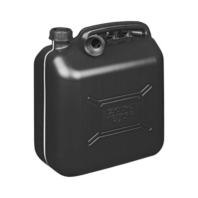 Jerrycan brandstof 20L zwart kunststof