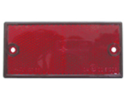 Reflector - 105x48mm - rood - 2 stuks - blister