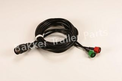 Kabelset - stekker - 7-polig - 6m - 2 connectoren