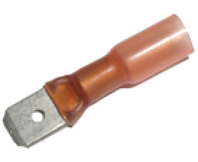 Kabelschoen Duraseal - 6.3mm - blade - rood