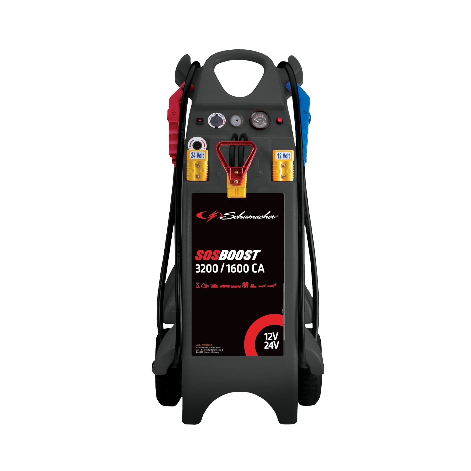 Booster SOSBOOST MOBILE 12/24V 3200/1600CA + AUX connector