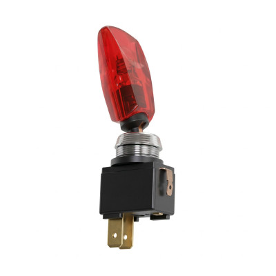 Wipschakelaar 12V rood