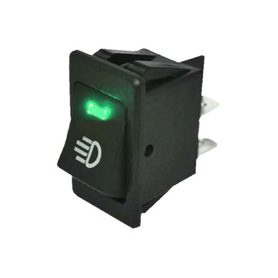 Tuimelschakelaar on - off 20A groen