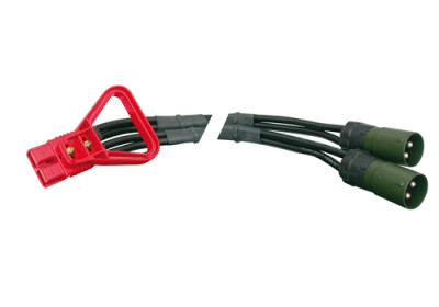 Starting cable 1,2m 2x35mm² with double NATO 24V plug