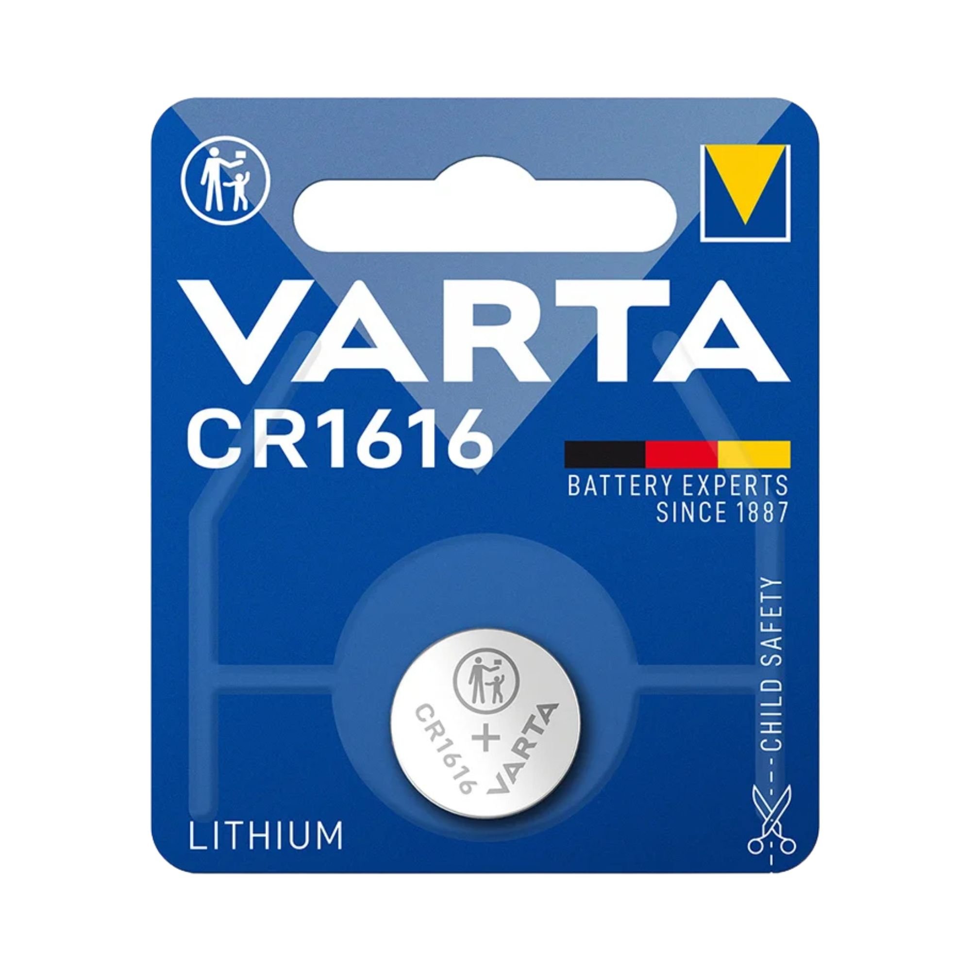 Knoopcelbatterij VARTA 1616 3V lithium (1 stuk)