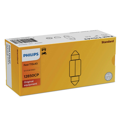Philips T15x43 - 12V - 15W - SV8.5 - buis