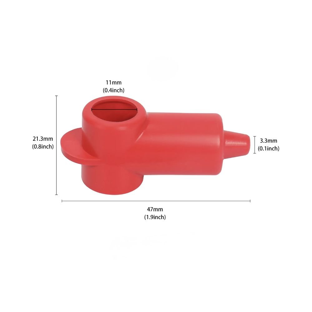Batterijklem kap PLUS rood 3,3x47x11mm M6