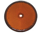 Reflector - 60mm - oranje met gat - 2 stuks - blister