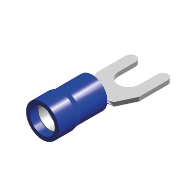 Kabelschoen - 5.3mm - vork - blauw