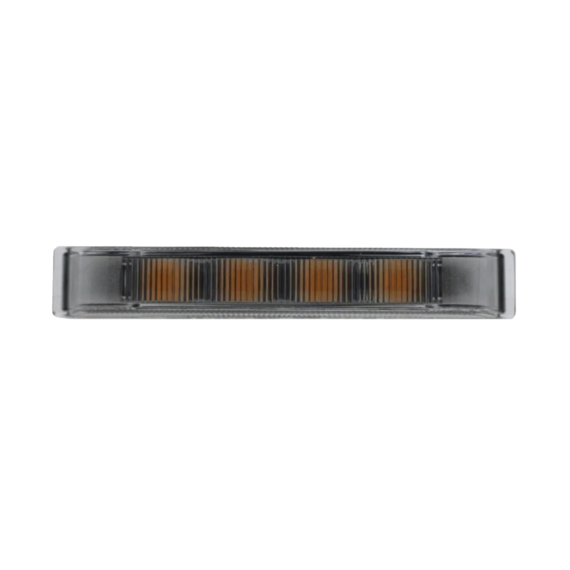 Flitser LED oranje 12-24V ultra dun 9,6x1,4x2,5cm smoke look 5m kabel