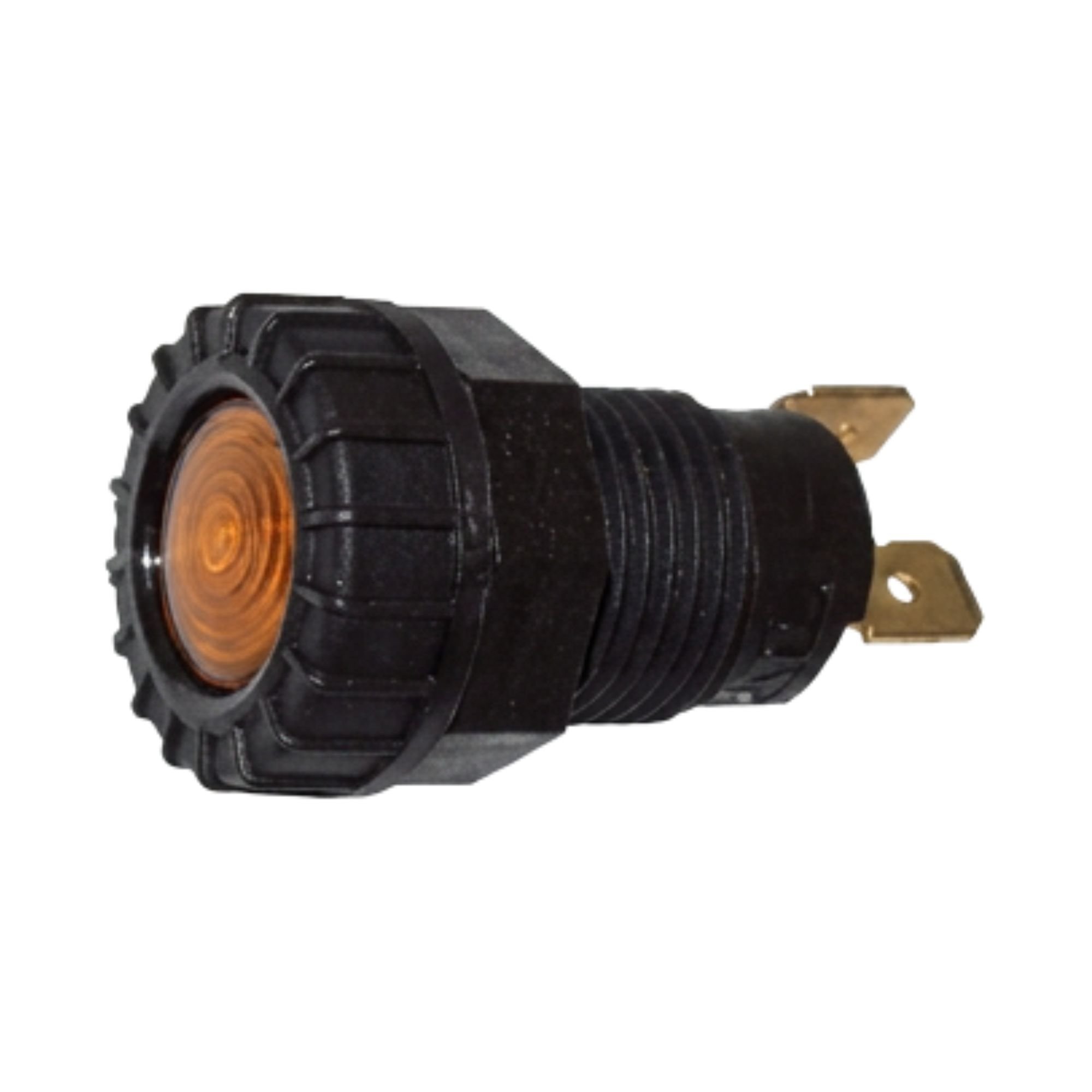 Controlelicht amber fastonaansluiting