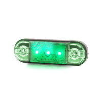 Interieurverlichting LED groen met heldere lens 12/24V