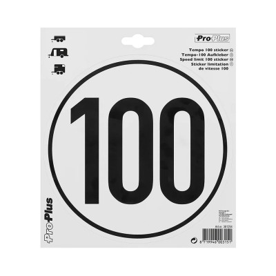 Tempo 100 sticker
