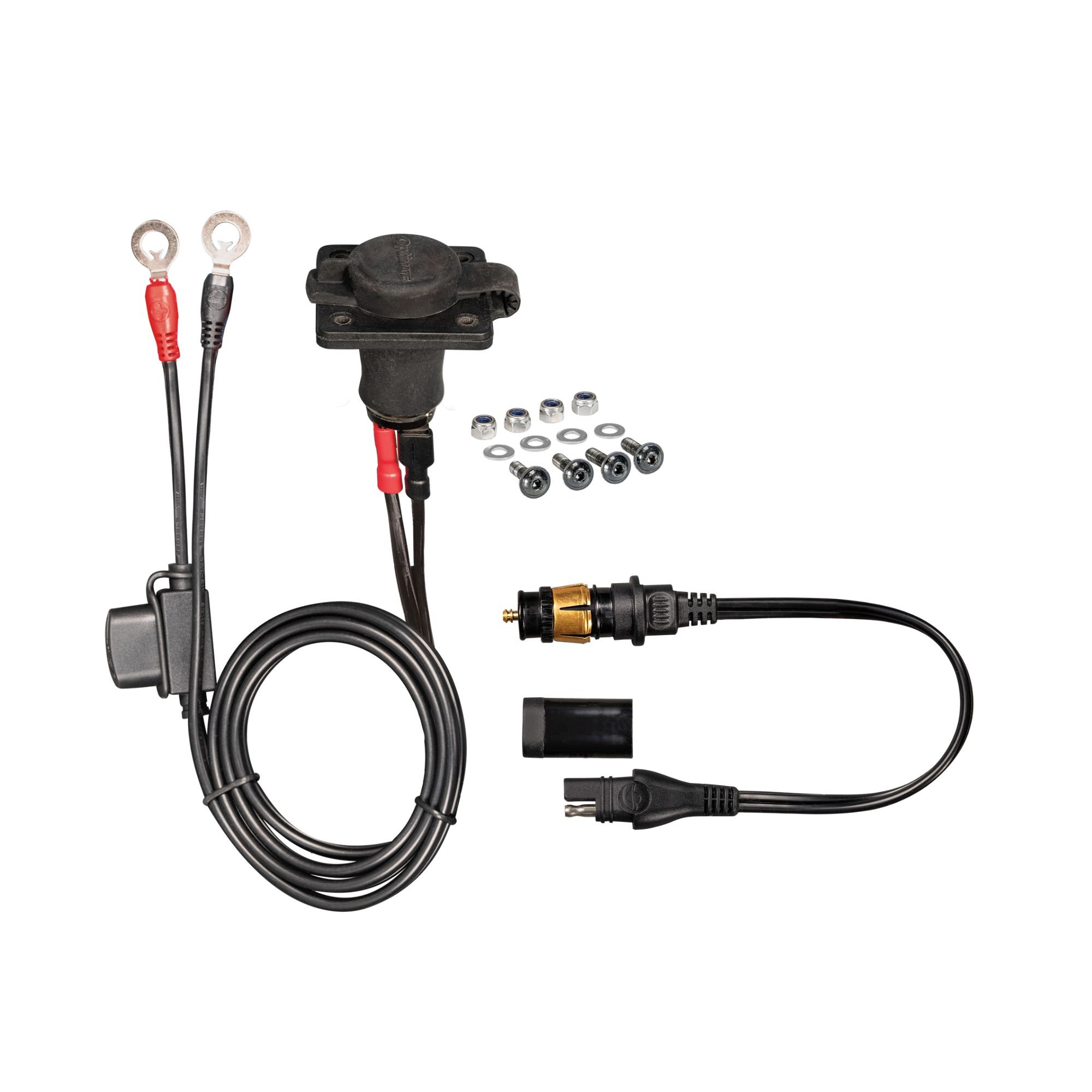 12V inbouwcontact (O-46) + stekkeradapter (O-22)