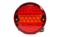 Stop-achter-pinklicht - LED - rond - 12/24V - plat