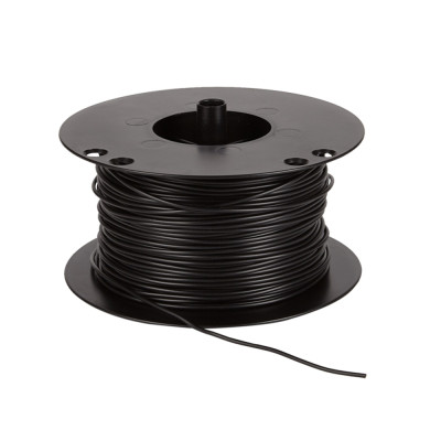 Draad 0.75mm² 100m bobijn zwart