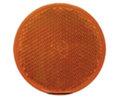Reflector - 60mm - oranje/zelfklevend - 2 stuks - blister