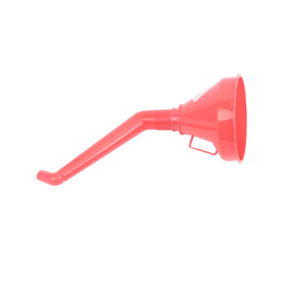 Plastic trechter met bocht