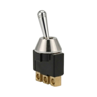 Schakelaar on - off - on 12-24V 75W aluminium