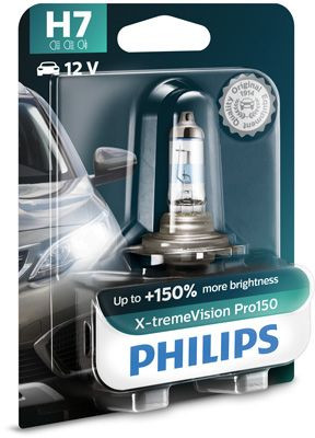 Philips H7 - 12V - 55W - PX26d- X-tremeVision Pro150 - Blister