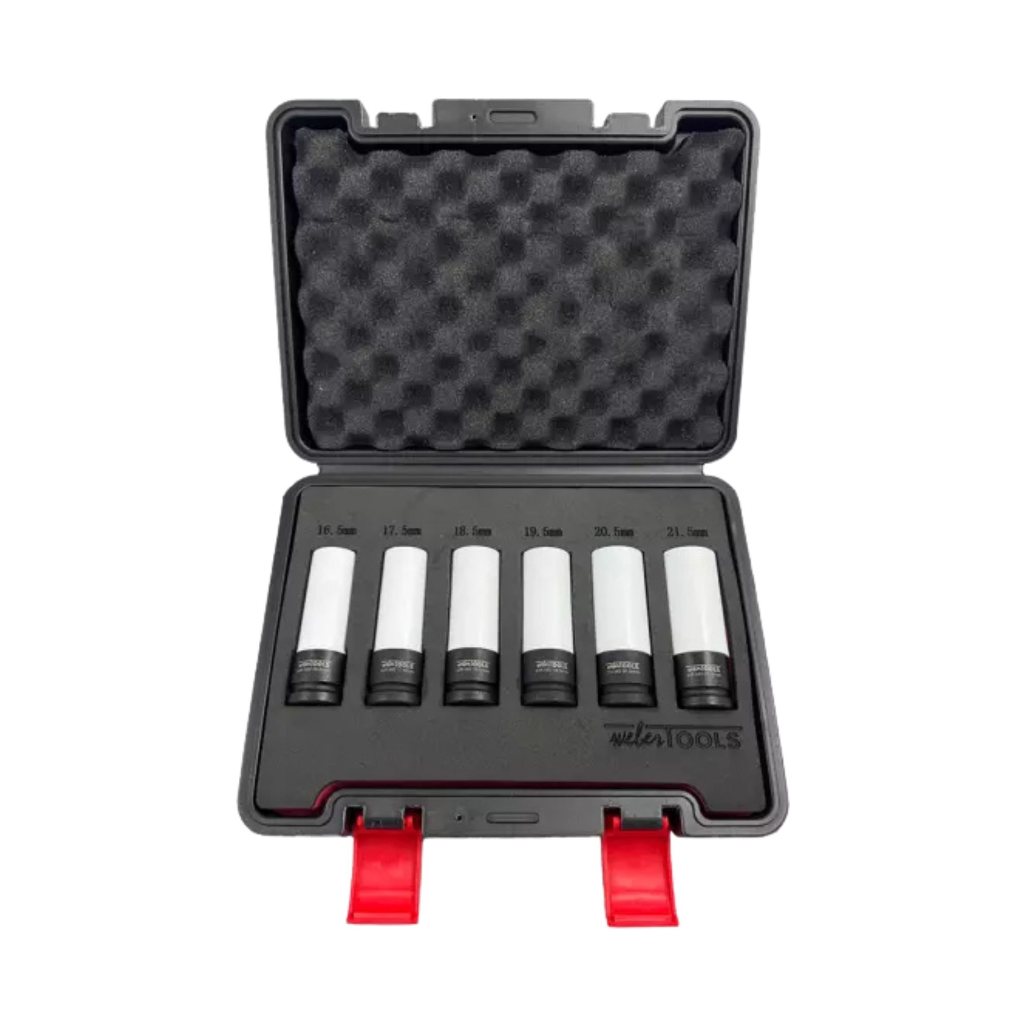 Speciale 1/2" krachtdoppenset voor aluminium velgen 6-delig