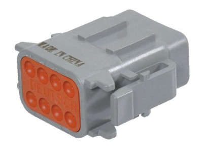 Deutsch DTM connector - grijs - key A - 8 polig - F