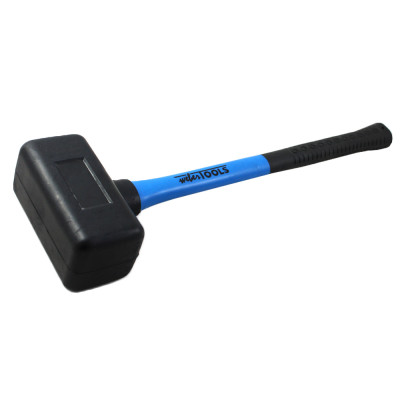 Terugslagvrije rubber hamer 70mm, 2kg