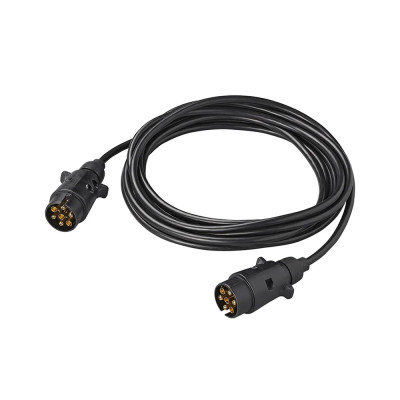 Aanhangerverlengkabel 5m stekker-stekker 2x 7-polig PVC