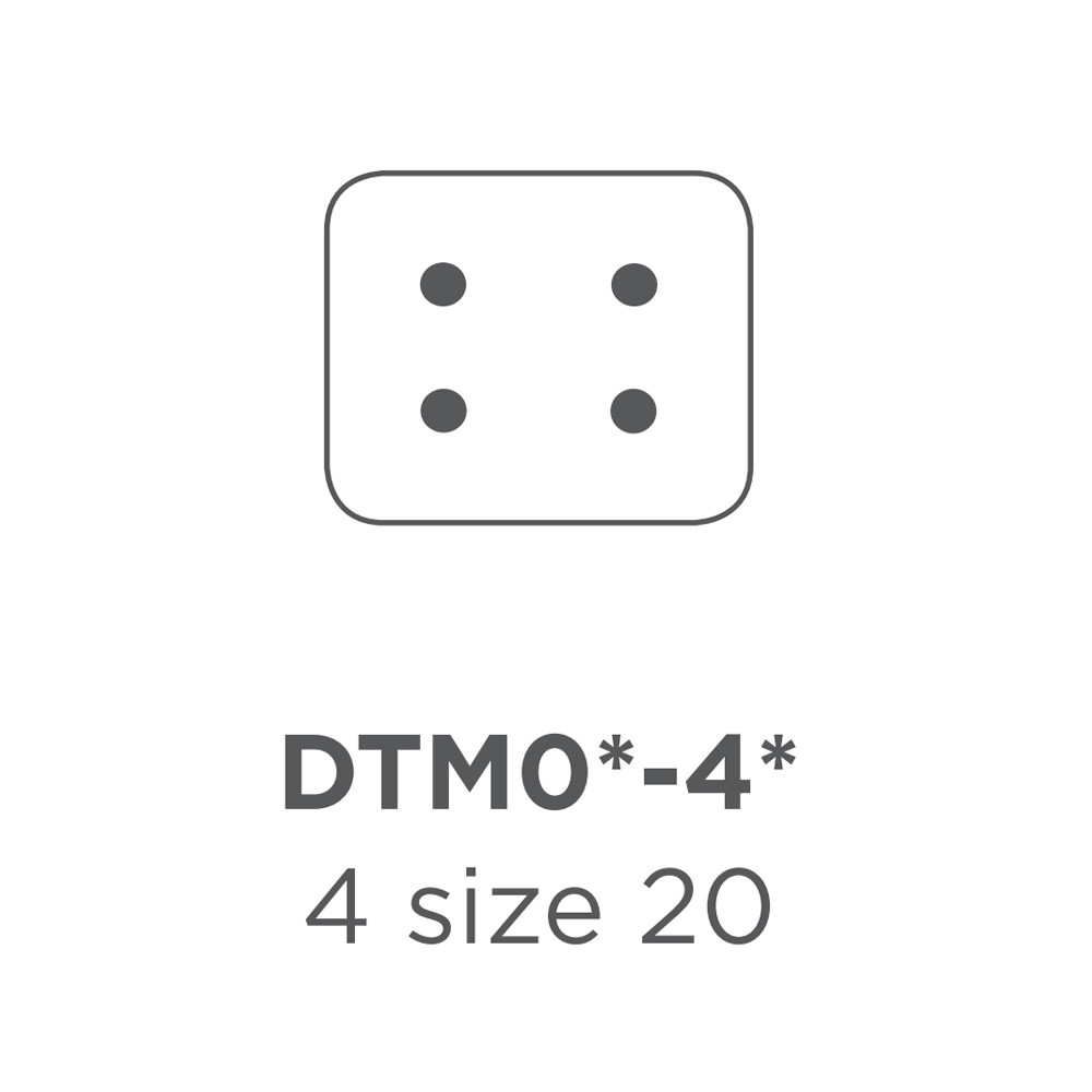 Deutsch DTM connector - 4 polig - F